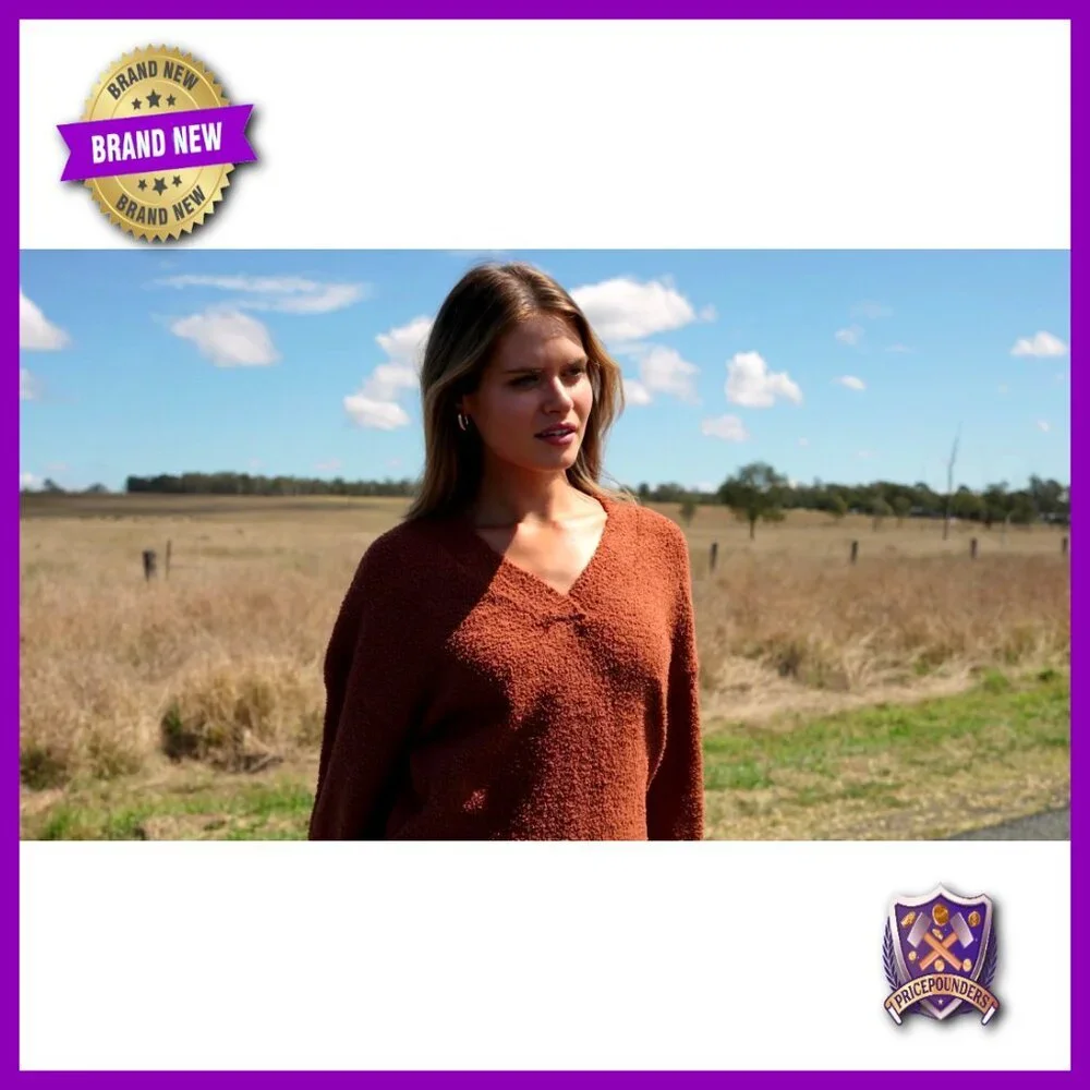 V-Neck Sweater Set High Waist Wide Leg Pants Loungewear Matching Outfit Cozy